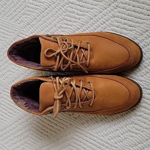 Bass Leather Tie Short Boots, Size 7.5